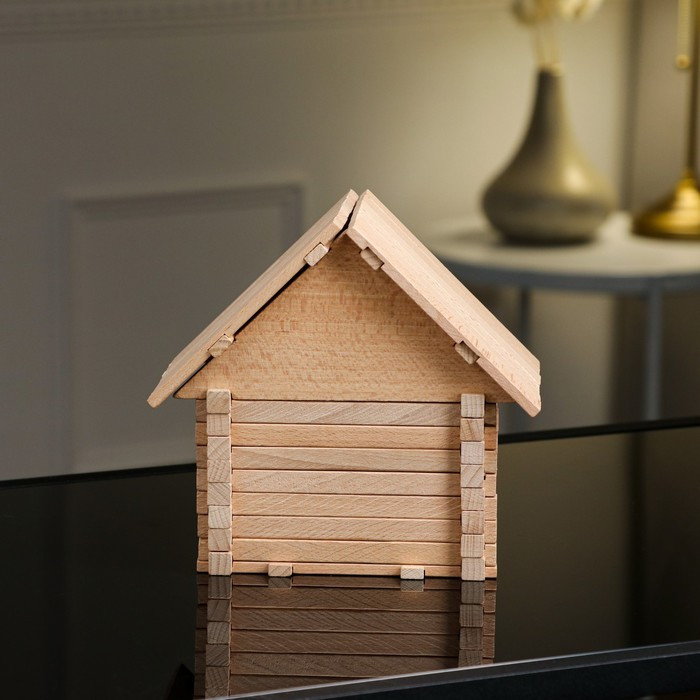 Конструктор деревянный «Загородный домик», 3 в 1, 146 деталей, массив бука - фото 6 - id-p180498750
