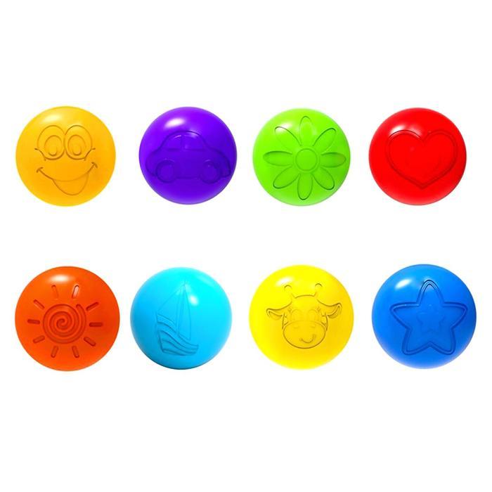 Шарики для сухого бассейна с рисунком, диаметр шара 7,5 см, набор 90 штук, разноцветные - фото 9 - id-p180508704