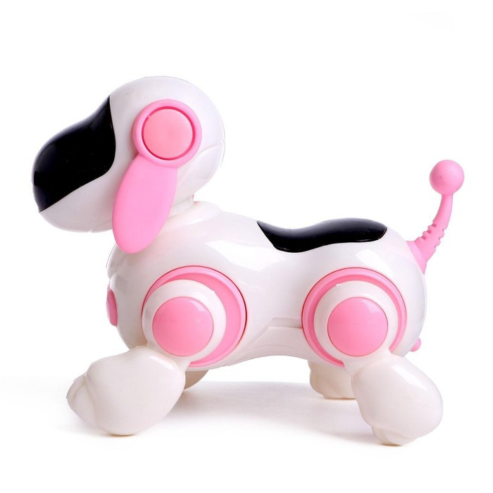 Собачка-робот «Умная Лотти», ходит, поёт, работает от батареек, цвет розовый - фото 2 - id-p180499827
