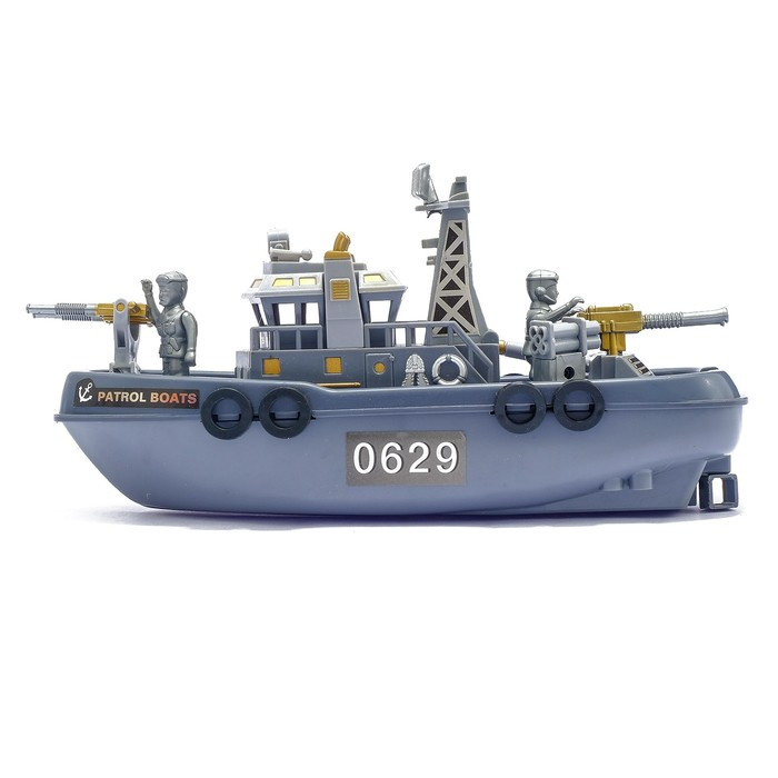 Детский корабль «Морской патруль», работает от батареек, световые и звуковые эффекты - фото 2 - id-p180502798