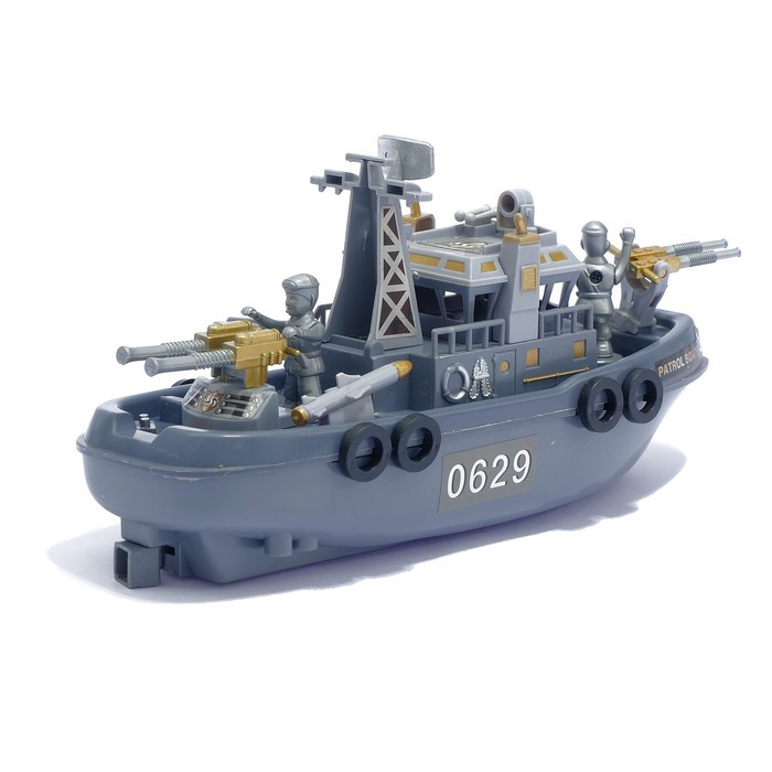 Детский корабль «Морской патруль», работает от батареек, световые и звуковые эффекты - фото 3 - id-p180502798