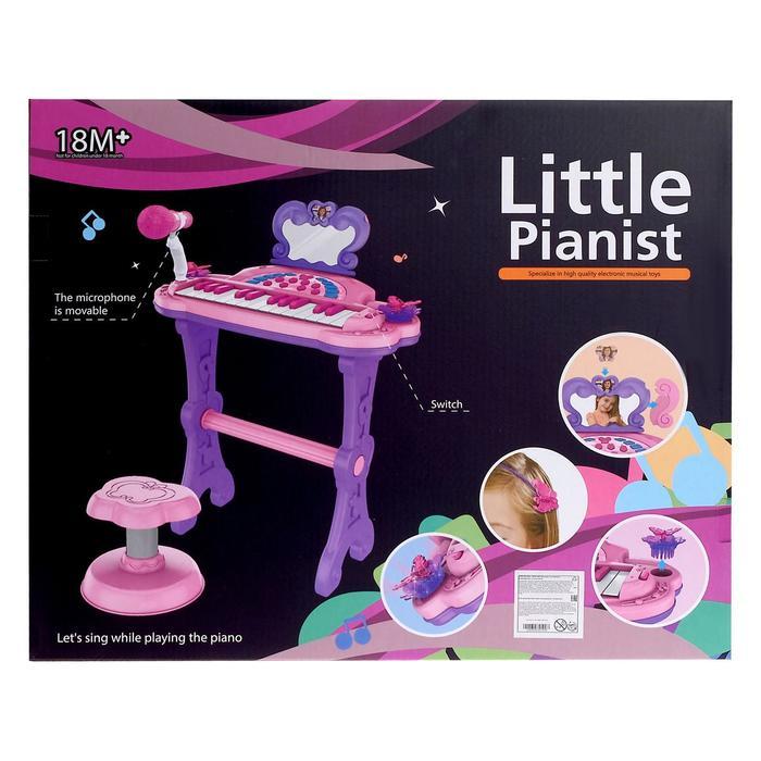 Пианино «Мечта девочки», с USB и MP3 - разъёмами, стульчиком, зеркалом, микрофоном - фото 10 - id-p180508808