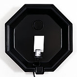 Аквариум "Восьмигранный" с крышкой, 50 литров, 33 х 33 х 60/67 см, чёрный, фото 6