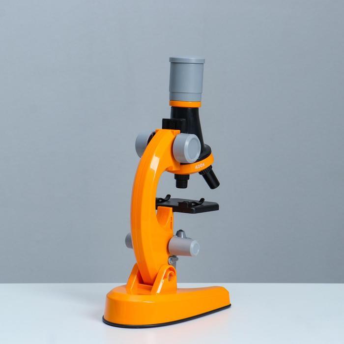 Микроскоп "Юный ботаник" кратность до х1200, оранжевый, подсветка - фото 5 - id-p180511852