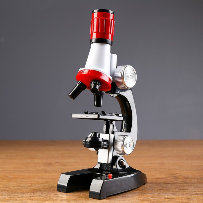 Микроскоп "Юный исследователь", кратность увеличения 1200х, 400х, 100х, с подсветкой - фото 2 - id-p180511858