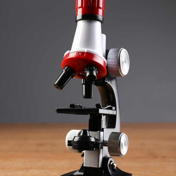 Микроскоп "Юный исследователь", кратность увеличения 1200х, 400х, 100х, с подсветкой - фото 5 - id-p180511858