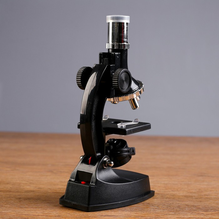 Микроскоп, кратность увеличения 900х, 600х, 300х, 100х, с подсветкой, набор для исследований - фото 5 - id-p180511869