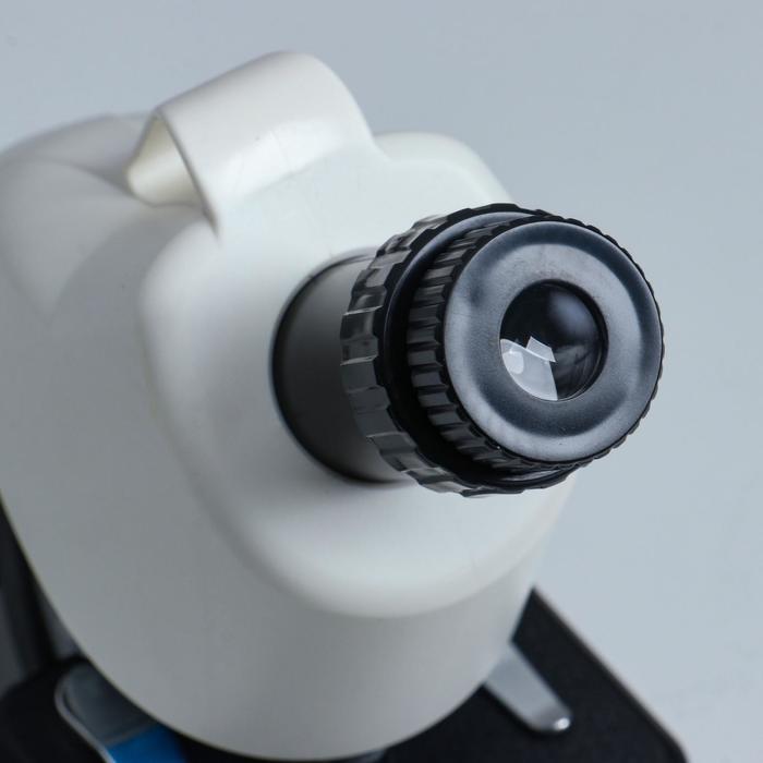 Микроскоп "Юный биолог" кратность до х1200, белый, подсветка - фото 9 - id-p180511873