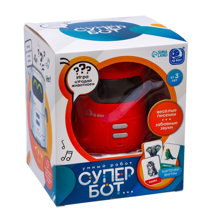 Интерактивный робот «Супер Бот», русское озвучивание, световые эффекты, цвет красный - фото 5 - id-p180504947