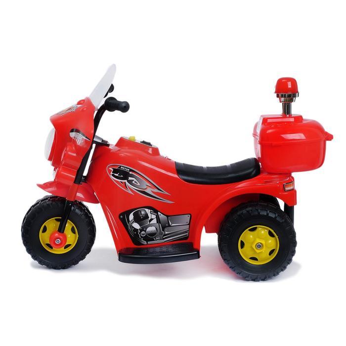 Электромобиль «Мотоцикл шерифа», цвет красный - фото 2 - id-p180506971