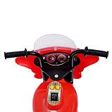 Электромобиль «Мотоцикл шерифа», цвет красный, фото 5