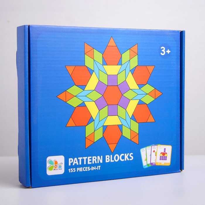 Деревянная игрушка «Развивающий геометрический пазл», 24,5 × 21,3 × 4 см, 24 карточки, 155 деталей - фото 3 - id-p180499121