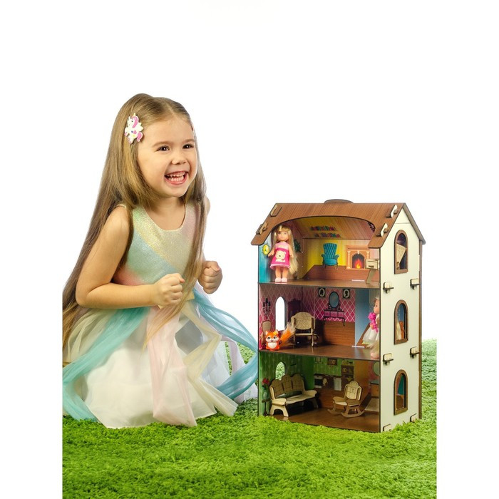 Деревянный домик с цветными обоями «Лоли» - фото 5 - id-p180501145