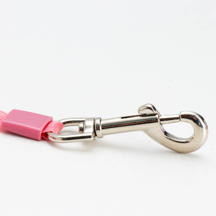 Рулетка DIIL, 5 м, до 40 кг, лента, прорезиненная ручка, розовая - фото 3 - id-p180498235