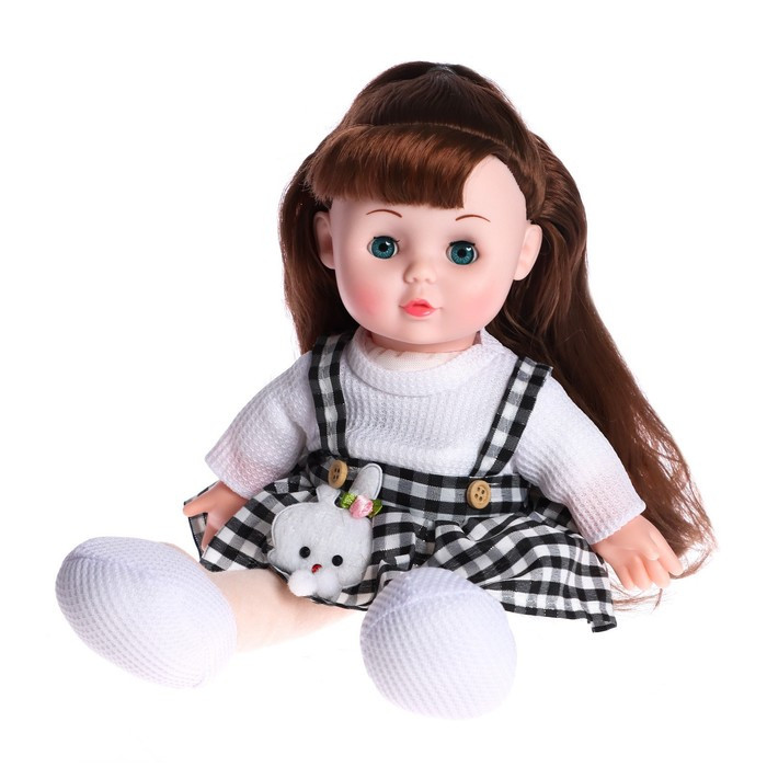Кукла мягконабивная «Милашка» 32см, со звуком, в сарафане - фото 2 - id-p180502186