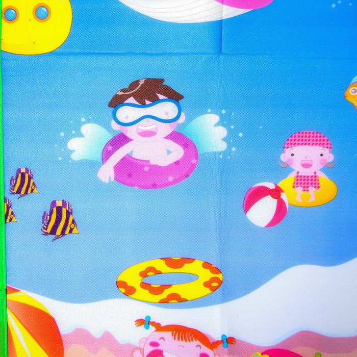 Коврик детский на фольгированной основе «Море и пляж», размер 180х150 см - фото 5 - id-p180503160