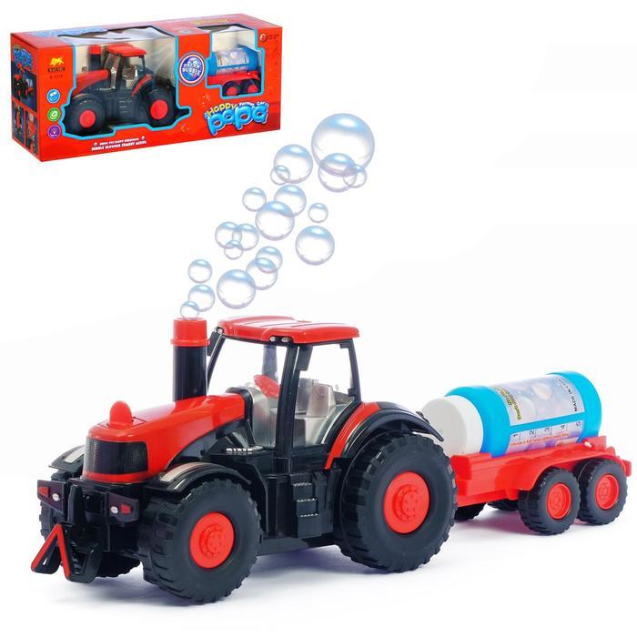 Трактор «Фермер», с мыльными пузырями, работает от батареек, свет и звук - фото 1 - id-p180506389