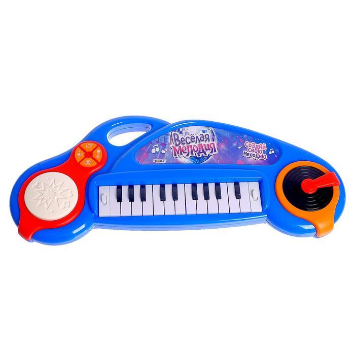 Музыкальное пианино «Весёлая мелодия», звук, свет, цвет синий - фото 2 - id-p180503600