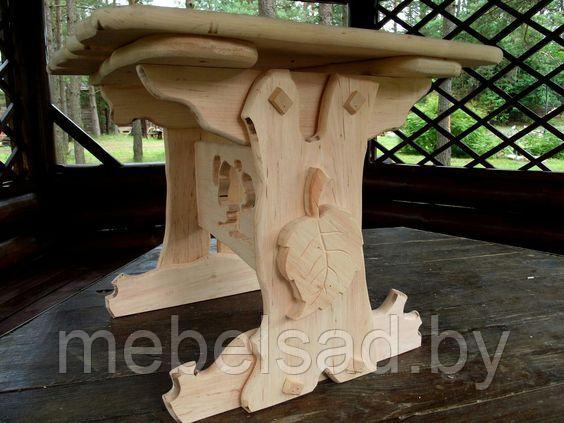 Стол садовый и банный из натурального дерева "Слуцкий" 1,2 метра