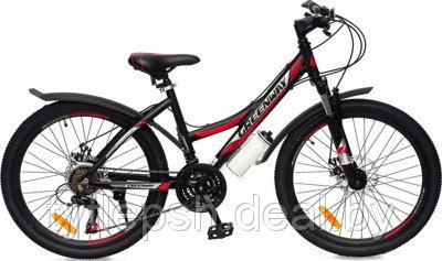 Велосипед 26 Greenway 6930M р.16 2021 (черный/красный) - фото 1 - id-p177171578