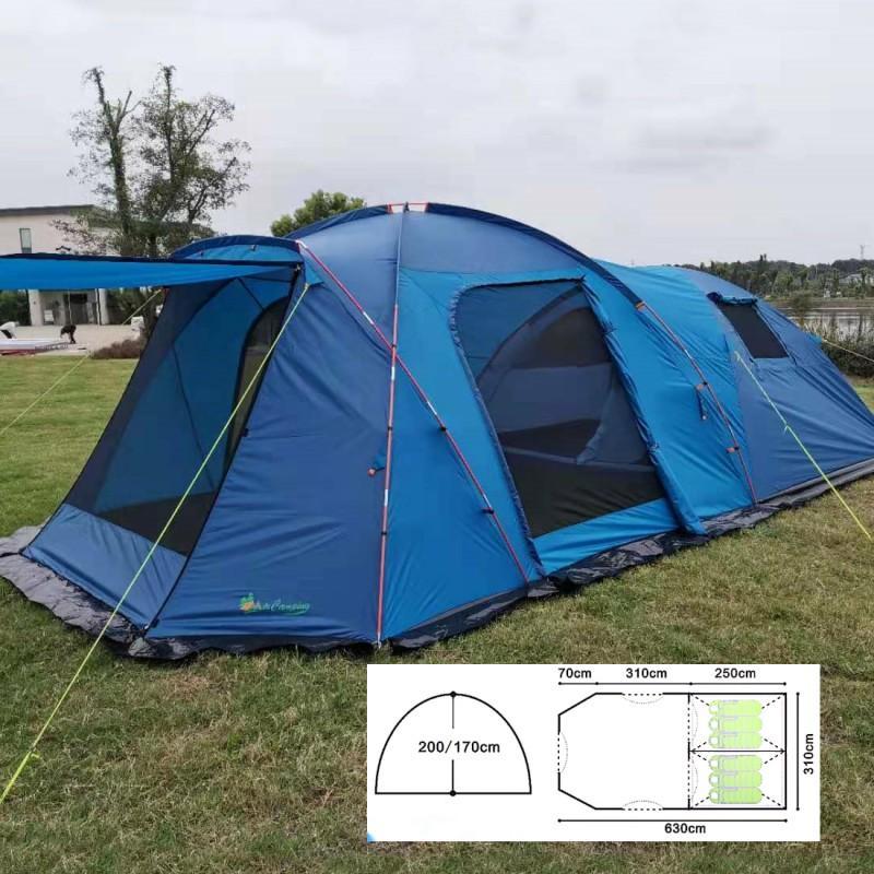 Туристическая кемпинговая палатка 6-ти местная Mircamping, арт.1600W-6 (630x310x200/170 см) - фото 1 - id-p180516472