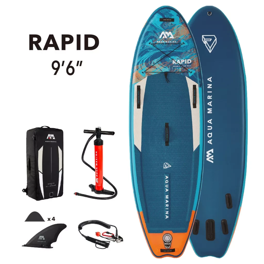 Доска SUP Board надувная (Сап Борд) Aqua Marina Rapid 9.6 (289см) - фото 1 - id-p146720572