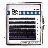 Be Perfect Чёрные ресницы Black, 6 линий, С 0.07