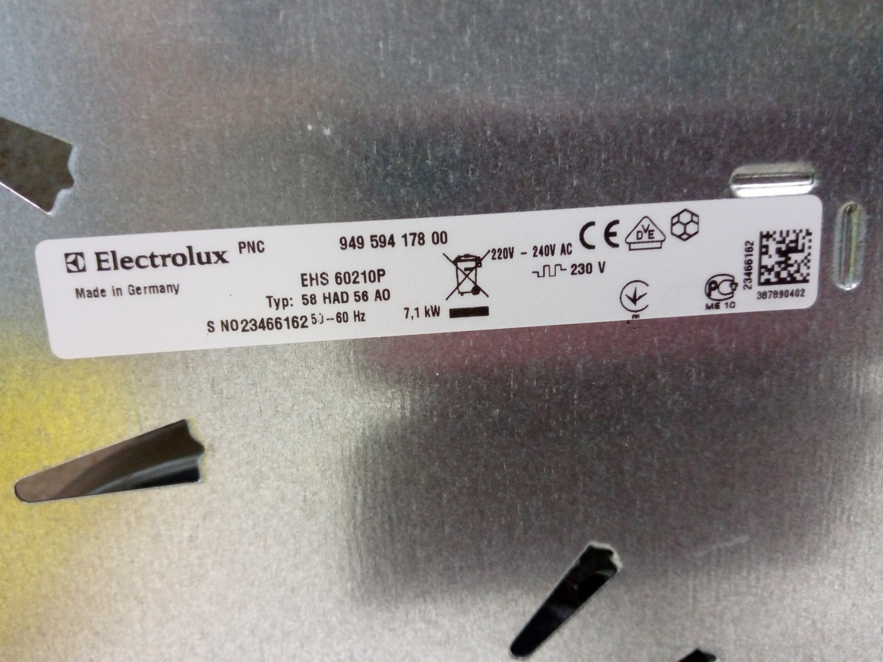 Конфорка для стеклокерамической поверхности ELECTROLUX 3890800216 140mm / 1200W EGO 10.54112.744 (Разборка) - фото 6 - id-p23821816