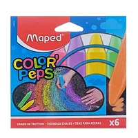 Мелки для асфальта "Color Peps", 6 цветов, ассорти
