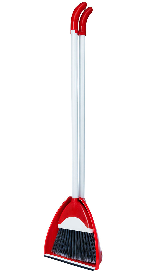 Набор Тандем веник с совком большой , Цвет комплекта Тандем Красный - фото 1 - id-p180539309