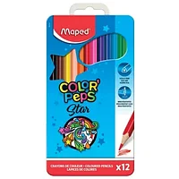 Цветные карандаши "Color Peps" в металлическом пенале, 12 цветов