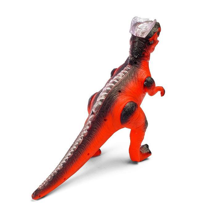 Динозавр радиоуправляемый «T-Rex», световые и звуковые эффекты, работает от батареек, цвет красный - фото 3 - id-p180551647