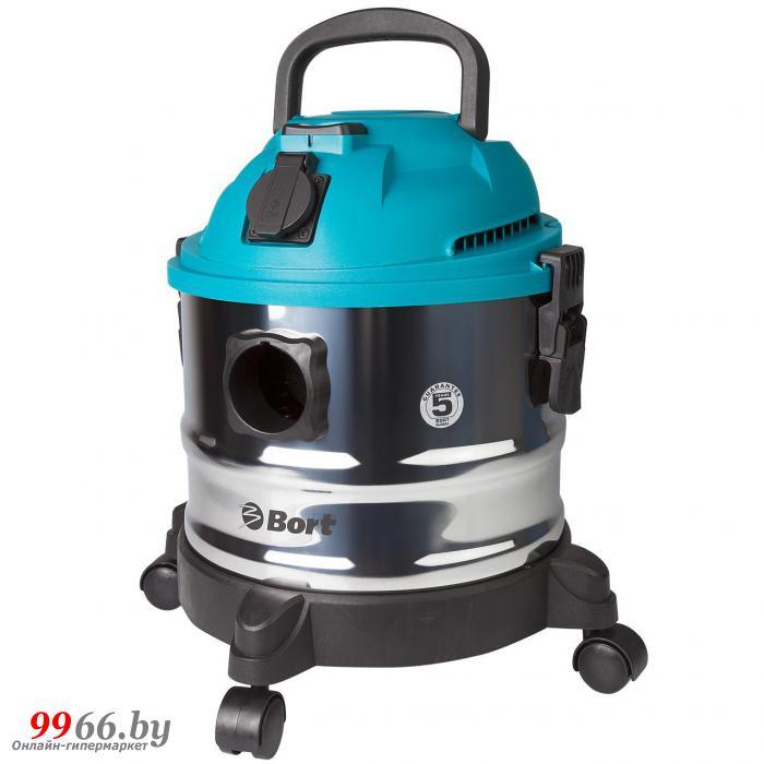 Строительный пылесос Bort BSS-1015 промышленный профессиональный для строительного мусора