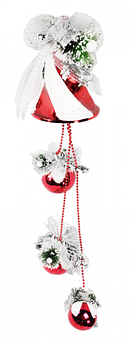 Новогодние рождественские колокольчики Jewel Night (6007-SD-0120) красный