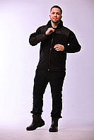 Куртка из флиса на молнии, размер L, цвет черный