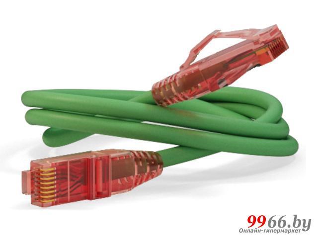Сетевой кабель Hyperline UTP cat.5e 5m Green PC-LPM-UTP-RJ45-RJ45-C5e-5M-LSZH-GN