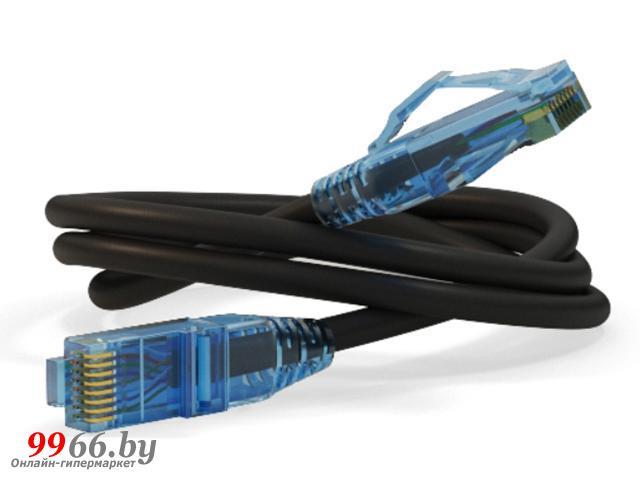 Сетевой кабель Hyperline UTP cat.6 3m Black PC-LPM-UTP-RJ45-RJ45-C6-3M-LSZH-BK
