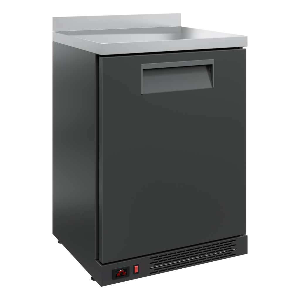 Холодильный стол POLAIR TD101-Bar с бортом, глухая дверь - фото 1 - id-p180562615