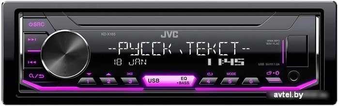 USB-магнитола JVC KD-X165