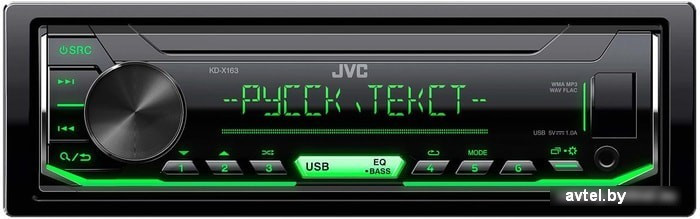 USB-магнитола JVC KD-X163