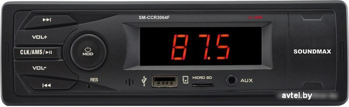 USB-магнитола Soundmax SM-CCR3064F