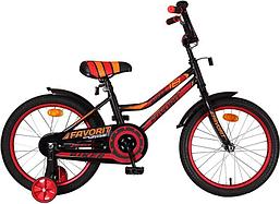 Детский велосипед Favorit Biker 18 2021 (черный/красный) BIK-P18RD