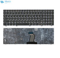 Клавиатура LENOVO Y570 Black, RU с серой рамкой