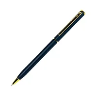 Ручка шариковая автоматическая "Slim", 0.7 мм, темно-синий, золотистый, стерж. синий