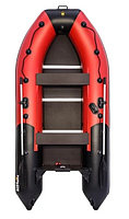 Лодка надувная Ривьера 3400 СК "Комби" красный/чёрный