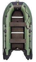 Лодка надувная Ривьера 2900 СК "Касатка" зелёный/чёрный