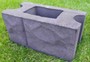 Блок бетонный для столба забора "Рваный камень" - фото 3 - id-p72260137