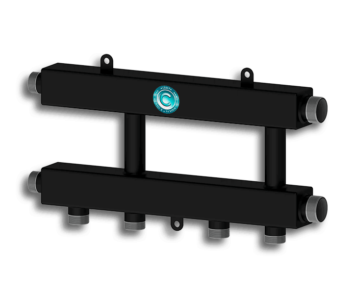 Каскадный узел горизонтальный для подключения 2-х или 3-х котлов Север-KUG