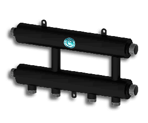 Каскадный узел горизонтальный для подключения 2-х или 3-х котлов Север-R-KUG
