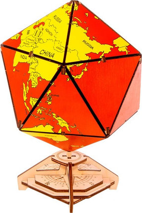 Сборная модель EWA Глобус-икосаэдр (красный), фото 2
